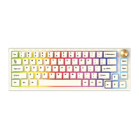 FANTECH MAXFIT67 MODULAR MECHANICAL KEYBOARD (White)