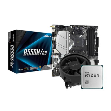 RYZEN 7 5700G(Traytype) & ASROCK B550m AC WIFI (Bundle)